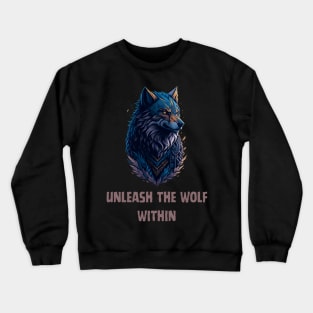 alpha male wolf Crewneck Sweatshirt